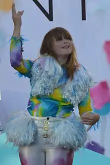 Linnea Henriksson in July 2013 as opening act for Gyllene Tider