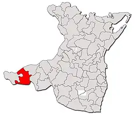 Location in Constanța County