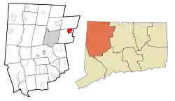 Location in Litchfield County, Connecticut