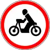 No entry for motorcycles