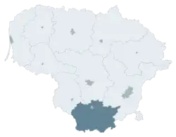 Location of Alytus county