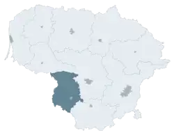 Location of Marijampolė County