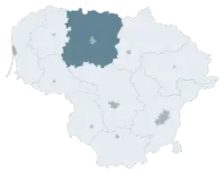 Location of Šiauliai County