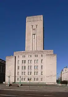 George's Dock Ventilation and Control Station for Queensway Tunnel, Pier Head(1932; Grade II)