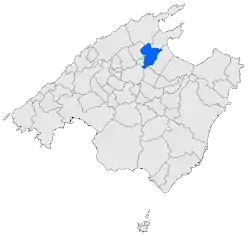 Location of Sa Pobla in Mallorca
