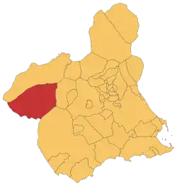 Location in Murcia
