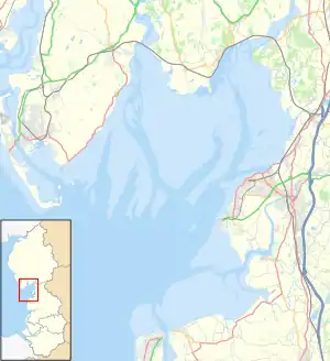 Cockerham is located in Morecambe Bay