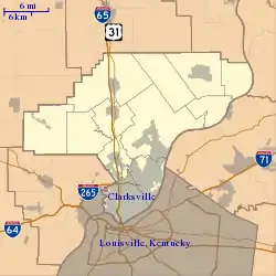 Watson is located in Clark County, Indiana