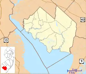 Springtown is located in Cumberland County, New Jersey