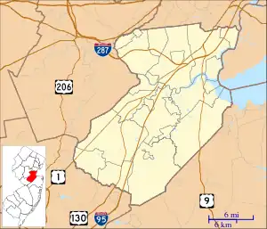 Metuchen is located in Middlesex County, New Jersey