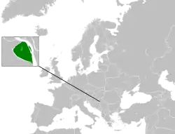 Location of the land claimed by Liberland