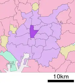 Location of Naka-ku in Nagoya