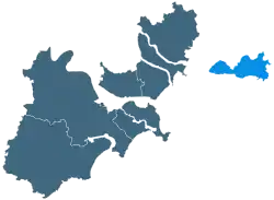 Location of Nan'ao County in Shantou