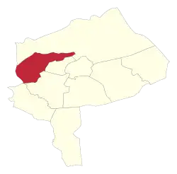 Location of Meybod County in Yazd province