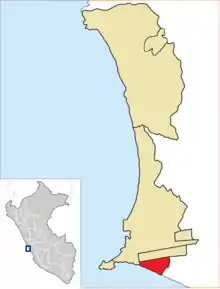 Location of La Perla in the Constitutional Province of Callao