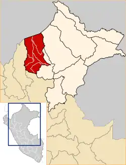 Location of Datem del Marañón in the Loreto Region