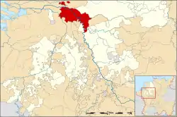 Map of the Lower Rhenish–Westphalian Circle around 1560,Duchy of Cleves highlighted in red