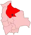 Location of Trinidad, Bolivia
