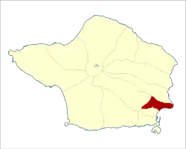 Location of the civil parish of Conceição in the municipality of Horta