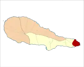Location of Piedade in the municipality of Lajes do Pico within Pico Island