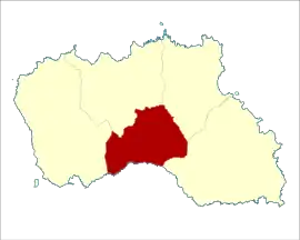 Location of the parish of Almagreira within the municipality of Vila do Porto