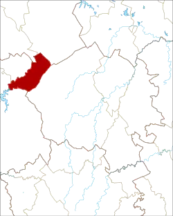 Location of the civil parish of Casével in the municipality of Castro Verde