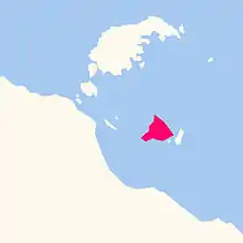 Location of Bentinck Island