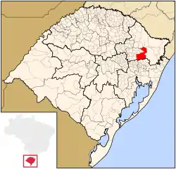 Location of the Community of São Romédio