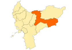 Location within West Kalimantan