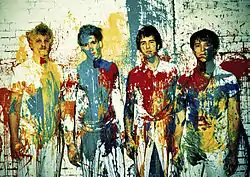 from left to right: Sam Bair, Jordan Laz, Jesse Laz, Kai Kennedy