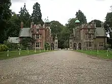Gate and lodges, Sennowe Hall, Norfolk