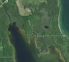 Logan Creek and northern Clark Lake