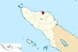 Location within Aceh