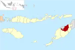 Location within East Nusa Tenggara