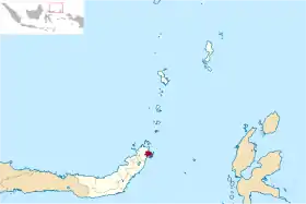 Location within North Sulawesi