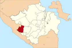 Location in South Sumatra