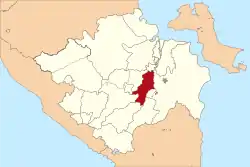 Location within South Sumatera