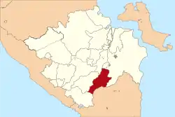 Location in South Sumatra