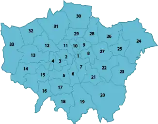 Boroughs of London