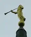 Angel Moroni statue on spire