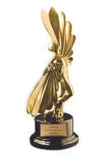 The statue for the Gold LIA award