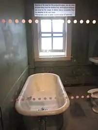 The former boarding house room from which Ray is believed to have fired