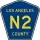 County Road N2 marker