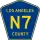 County Road N7 marker