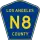 County Road N8 marker