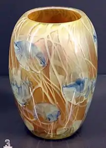 Iridescent vase by Louis Comfort Tiffany (1904)