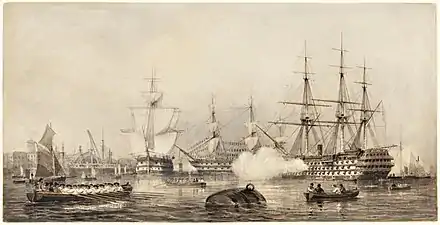 William Joy and John Cantiloe Joy, Louis Philippe, King of the French, Arriving at Portsmouth (1844), Tate Museums