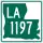 Louisiana Highway 1197 marker