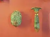 Amulets: Scarab and Papyrus