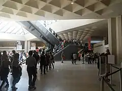 Escalators in the Hall Napoléon